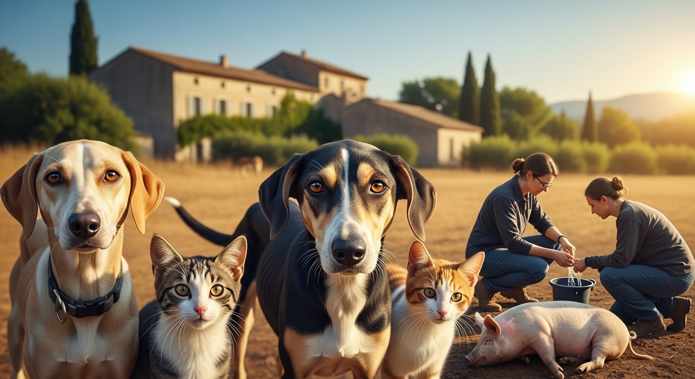 Découvrez l'histoire bouleversante d'un élevage abandonné dans le Var : chiens, chats et cochons sauvés grâce à la solidarité locale. Une leçon d'humanité face à l'abandon animal.