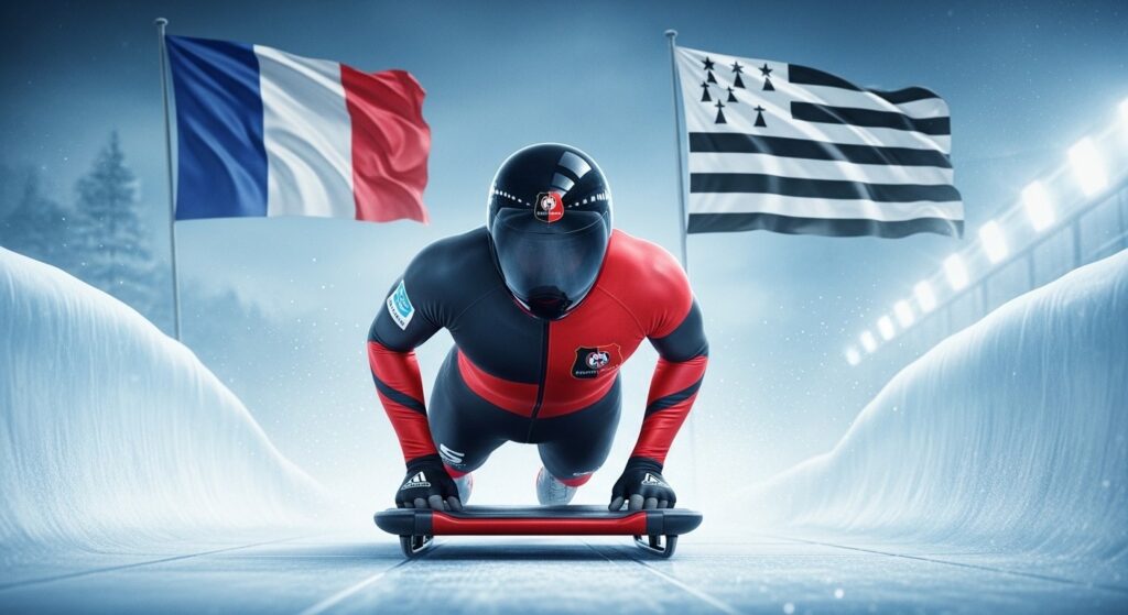 Soutien Inédit du Stade Rennais au Skeletoneur Lucas Defayet