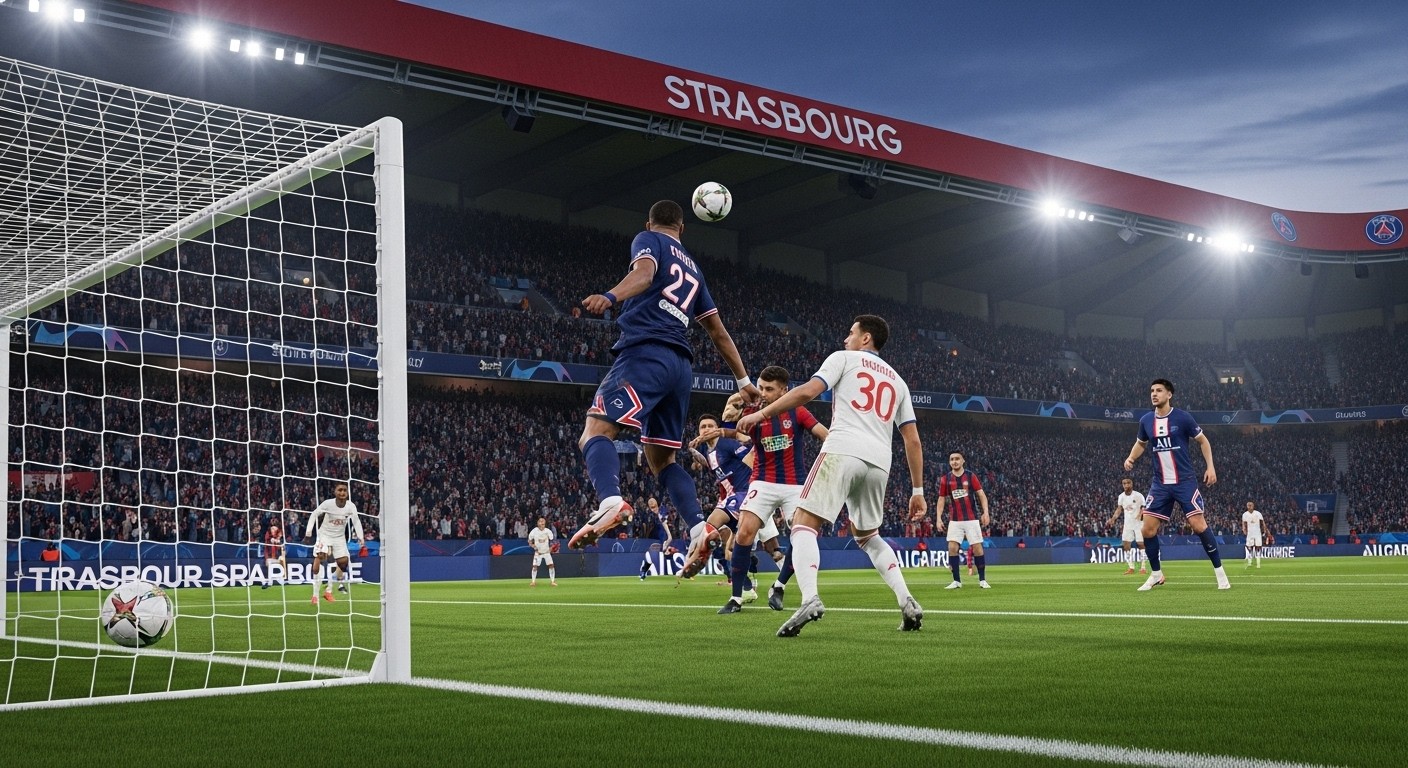 Strasbourg-PSG (1-2) : malgré l'expulsion d'Hakimi, le PSG arrache la victoire à la Meinau grâce à Mayulu et Mendes. Analyse complète du match qui permet à Paris de reprendre les commandes en Ligue 1 avant le clasico.