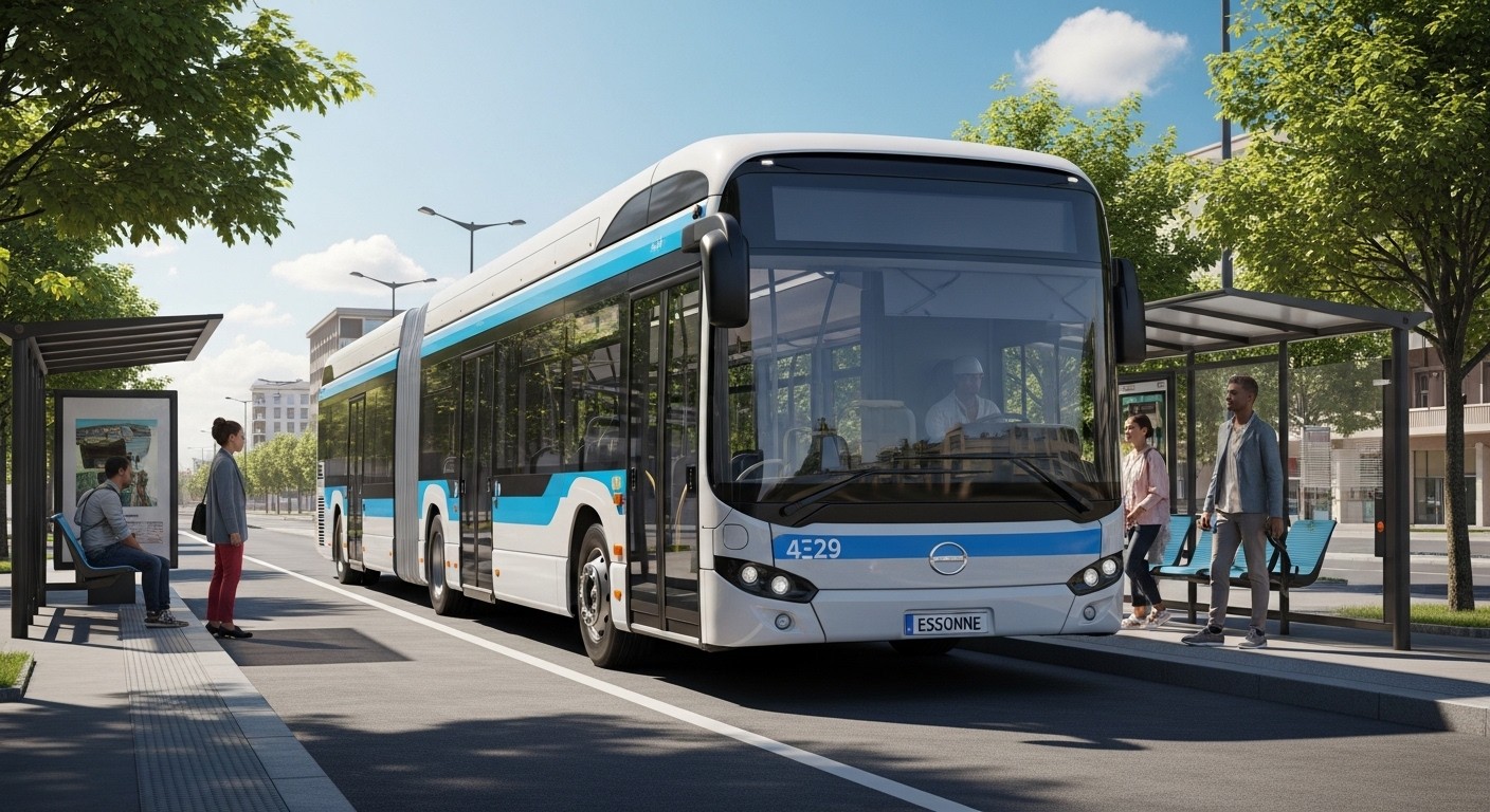 Découvrez le T Zen 4, bus électrique géant de 24m lancé en Essonne. Plus confortable, rapide et écolo, il remplace la ligne saturée entre Viry-Châtillon et Corbeil-Essonnes. Un vrai changement pour les usagers !