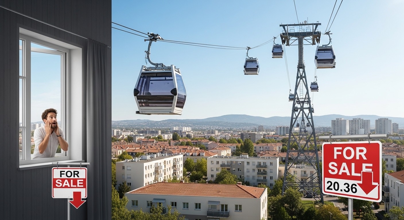 Découvrez comment le premier téléphérique d'Île-de-France bouleverse le marché immobilier dans le Val-de-Marne : gains de temps vs décotes pour certains biens. Une révolution à double tranchant ?