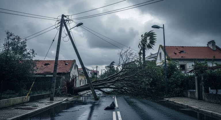 Tempête au Portugal : Nouvelles Pluies et 200 000 Sans Électricité