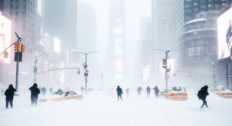 Tempête de Neige à New York : Vacances Touristes Virent au Cauchemar