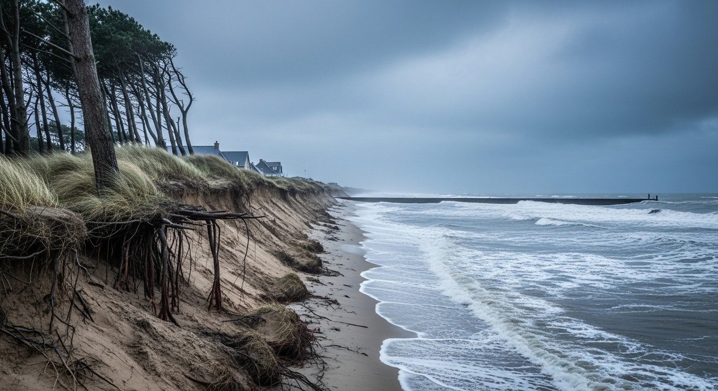 La tempête Goretti a accéléré l'érosion du cordon dunaire en baie d'Authie. Risques de submersion marine accrus pour des milliers d'habitants : découvrez les enjeux et les solutions urgentes.