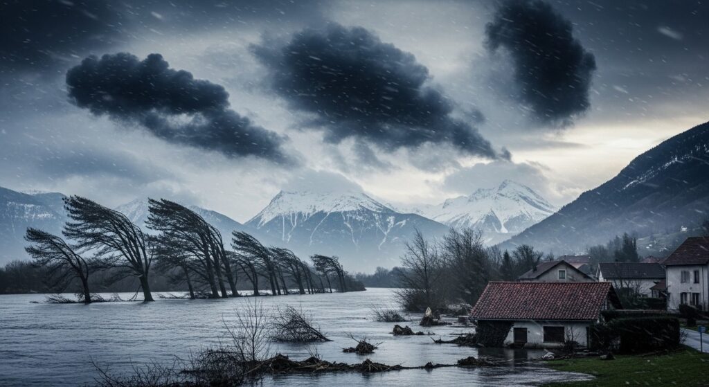 Tempête Nils : Crues, Vents Violents et Avalanches en Alerte Rouge