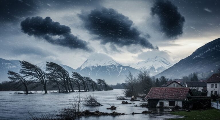 Tempête Nils : Crues, Vents Violents et Avalanches en Alerte Rouge