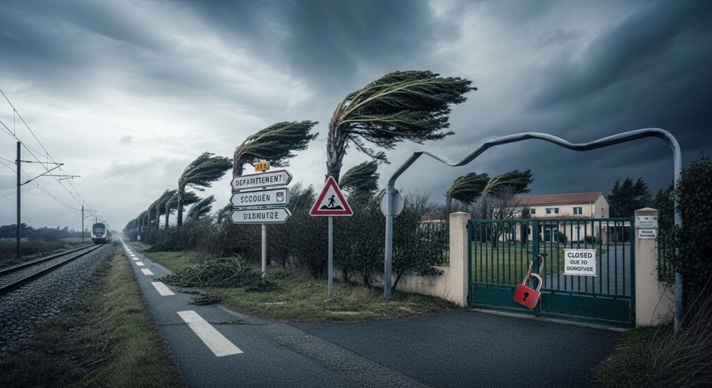 Tempête Nils : Écoles Fermées et TER à l&rsquo;Arrêt dans le Sud