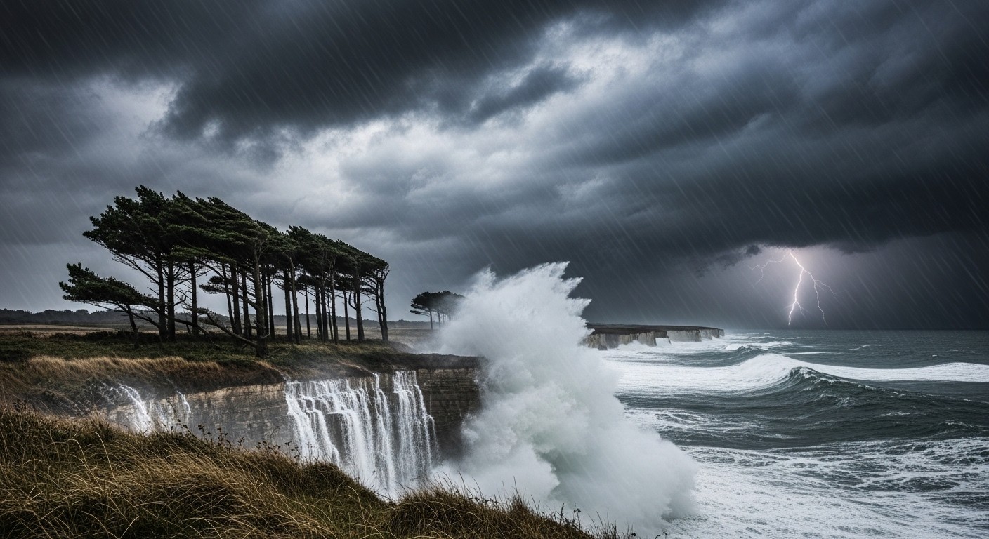 Découvrez l'impact de la tempête Pedro qui frappe la France avec vents violents à 140 km/h, pluies torrentielles et risques de crues. Ce qui vous attend mercredi et jeudi.