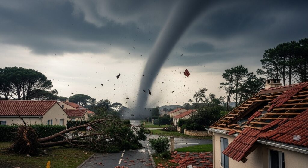 Tornade à Mios : 300 Maisons Touchées en Gironde