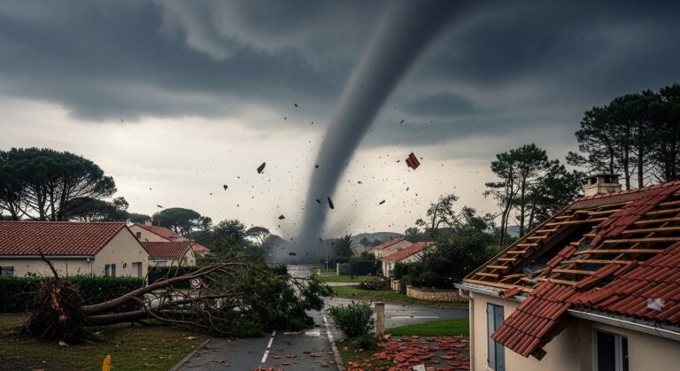 Tornade à Mios : 300 Maisons Touchées en Gironde