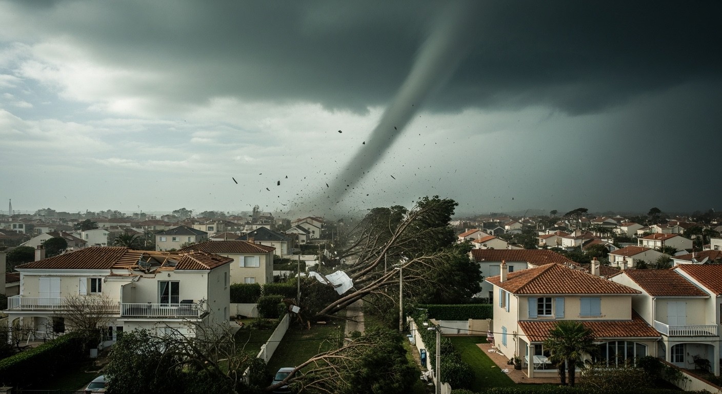 Découvrez les dégâts impressionnants d'une mini-tornade à Mios (Gironde) le 31 janvier 2026 : 300 habitations endommagées, arbres déracinés, aucun blessé. Analyse et explications.