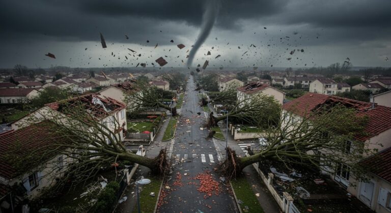 Tornade à Mios : Quand la Nature Frappe la Gironde Sans Prévenir