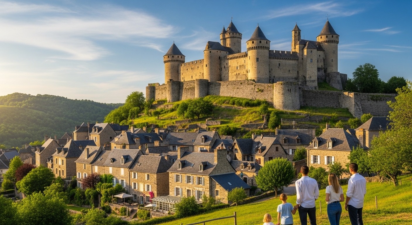 Découvrez comment une famille relance un des Plus Beaux Villages de France dans le Cantal, avec 100 habitants seulement, via un ambitieux projet hôtelier qui crée emplois et dynamisme local.