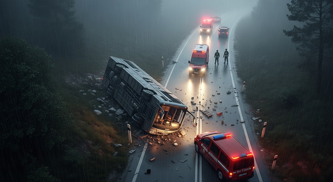 Deux accidents mortels en Turquie font 16 morts et 30 blessés près d'Antalya : un bus se renverse sous la pluie, suivi d'une collision. Détails et réflexions sur la sécurité routière.