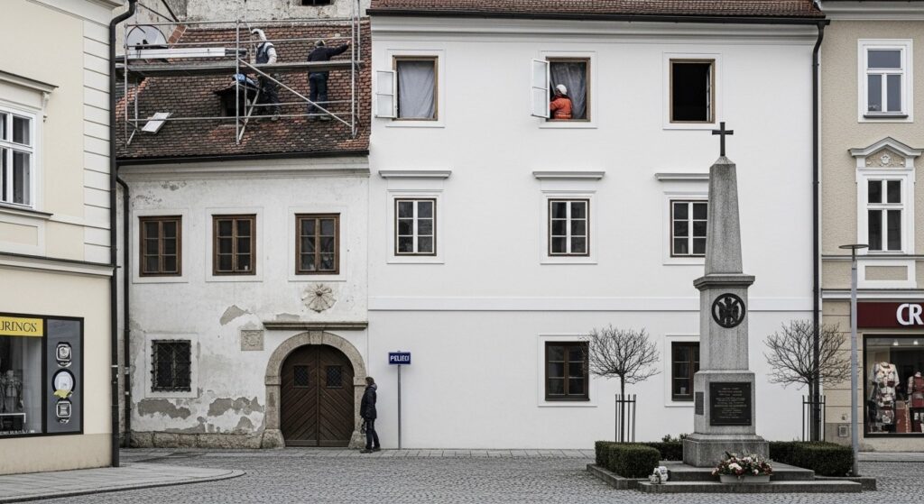 Transformation Maison Natale Hitler en Commissariat