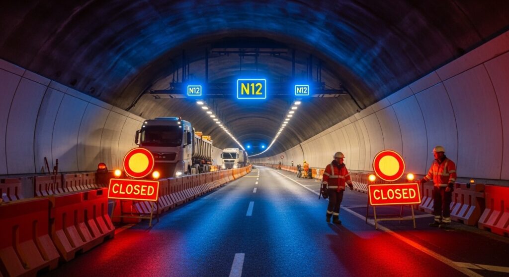 Travaux N12 : Calendrier Fermetures Tunnel Chennevières 2026