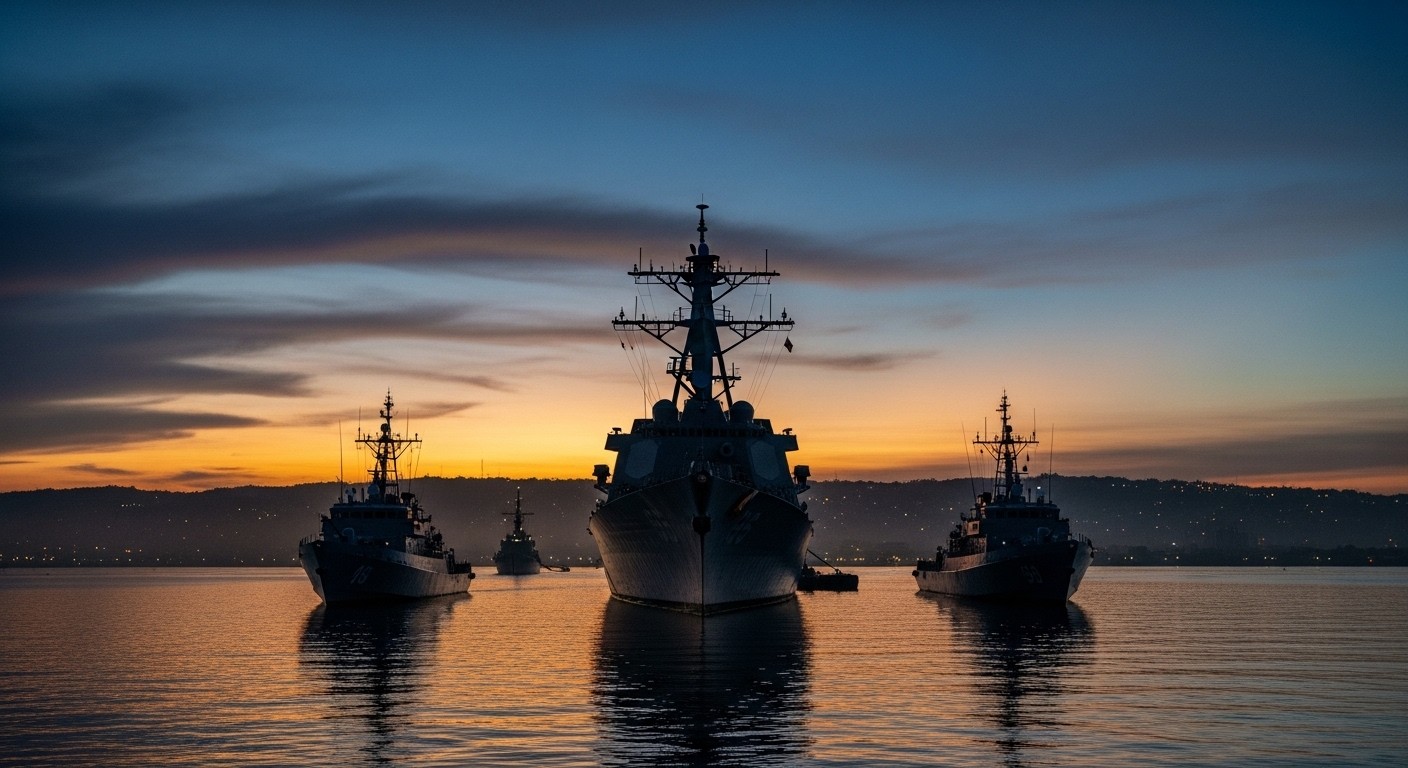 Découvrez pourquoi trois navires de guerre US, dont un destroyer, mouillent dans la baie de Port-au-Prince en pleine crise haïtienne. Gangs, transition politique : les États-Unis préparent-ils une intervention ? Analyse complète.