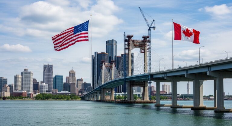 Trump Menace le Pont Gordie Howe avec le Canada