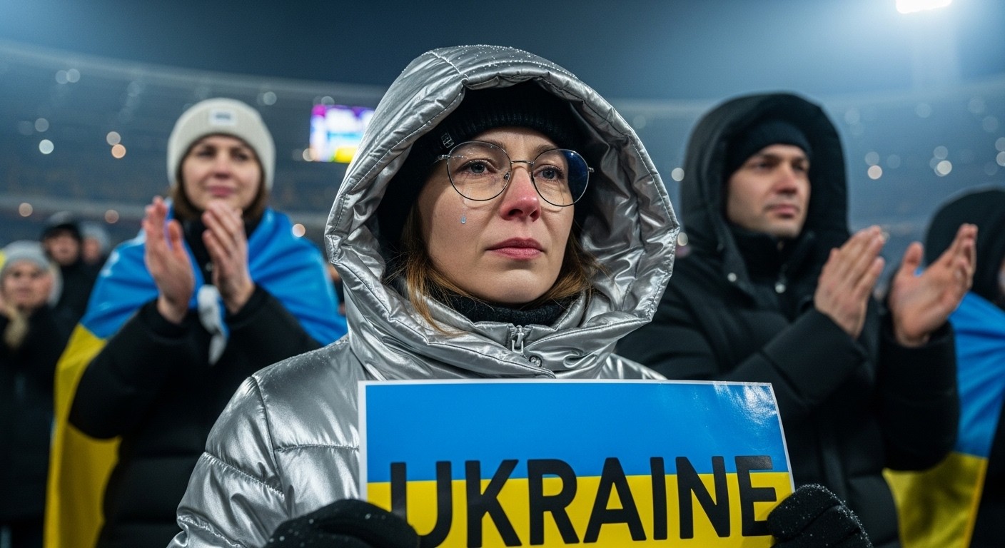 Découvrez l'histoire émouvante d'Anastasia, Russe à Milan, qui a porté la pancarte Ukraine aux JO d'hiver 2026 en larmes : un geste symbolique contre la guerre.