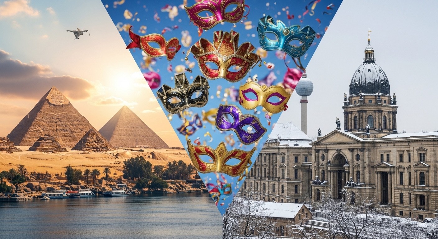 Découvrez les destinations vacances d'hiver 2026 à prix doux : Égypte en tête, capitales européennes et carnavals festifs. Alternatives au ski pour un séjour inoubliable et abordable !