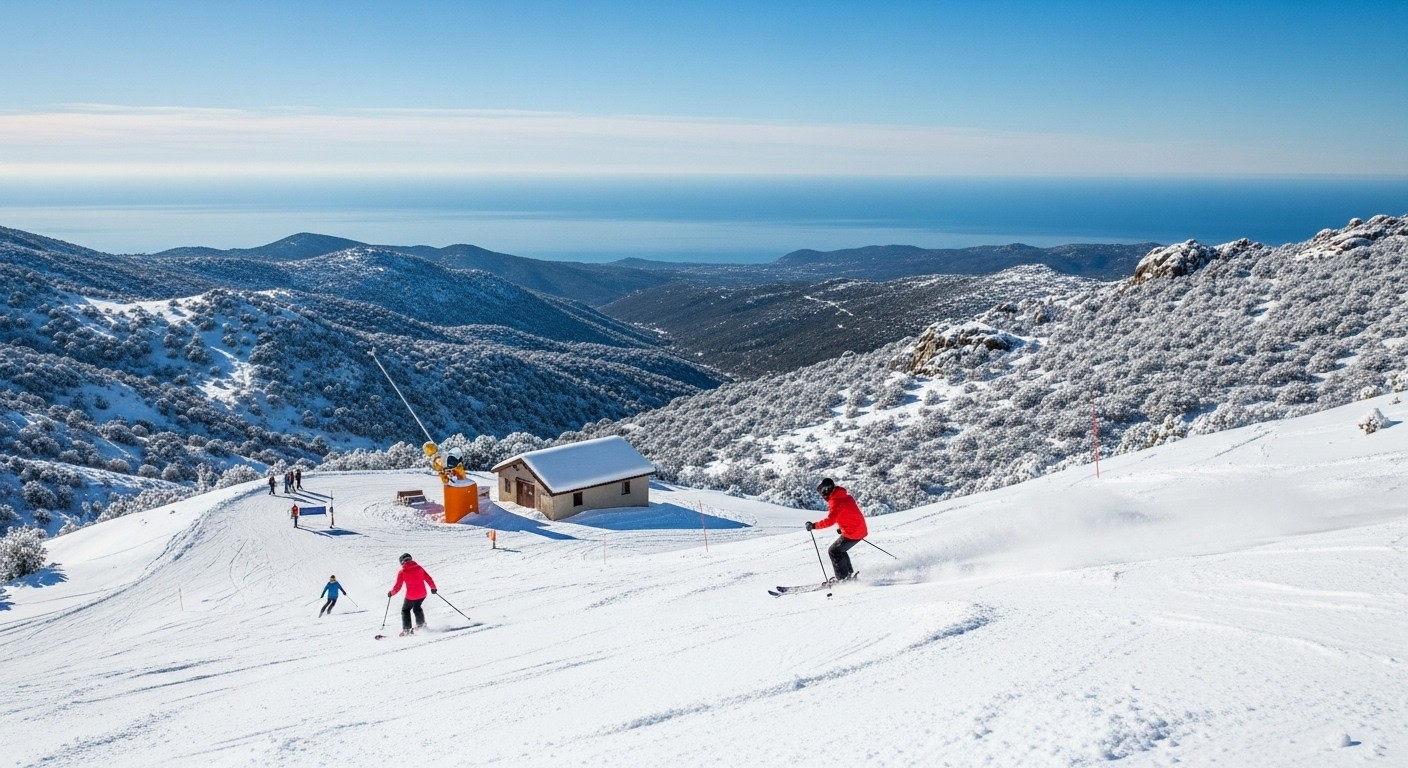 Découvrez comment la station de ski corse du Val d'Ese a repris vie après trois hivers sans neige, grâce à des adaptations ingénieuses face au changement climatique. Un retour très attendu !