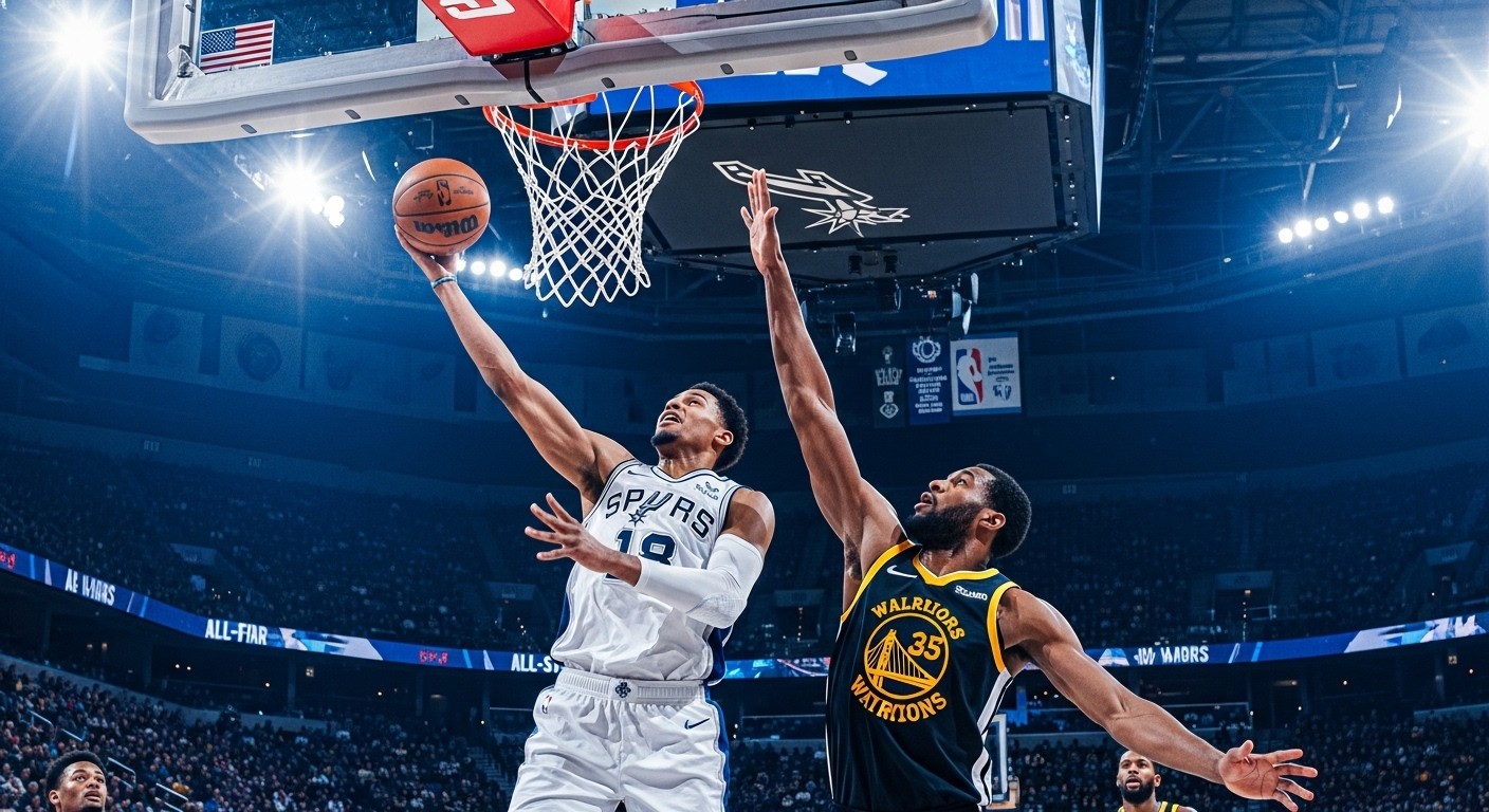 Victor Wembanyama brille face aux Warriors et Draymond Green avec 26 points, menant les Spurs à une 6e victoire d'affilée avant son premier All-Star comme titulaire. Découvrez les moments clés !