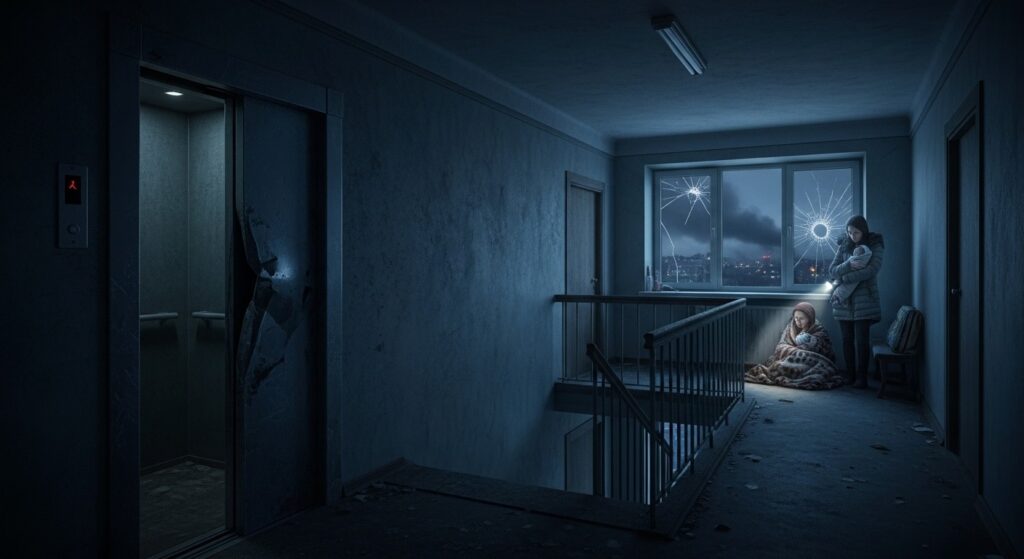 Vie Quotidienne à Kiev : La Guerre dans un Immeuble