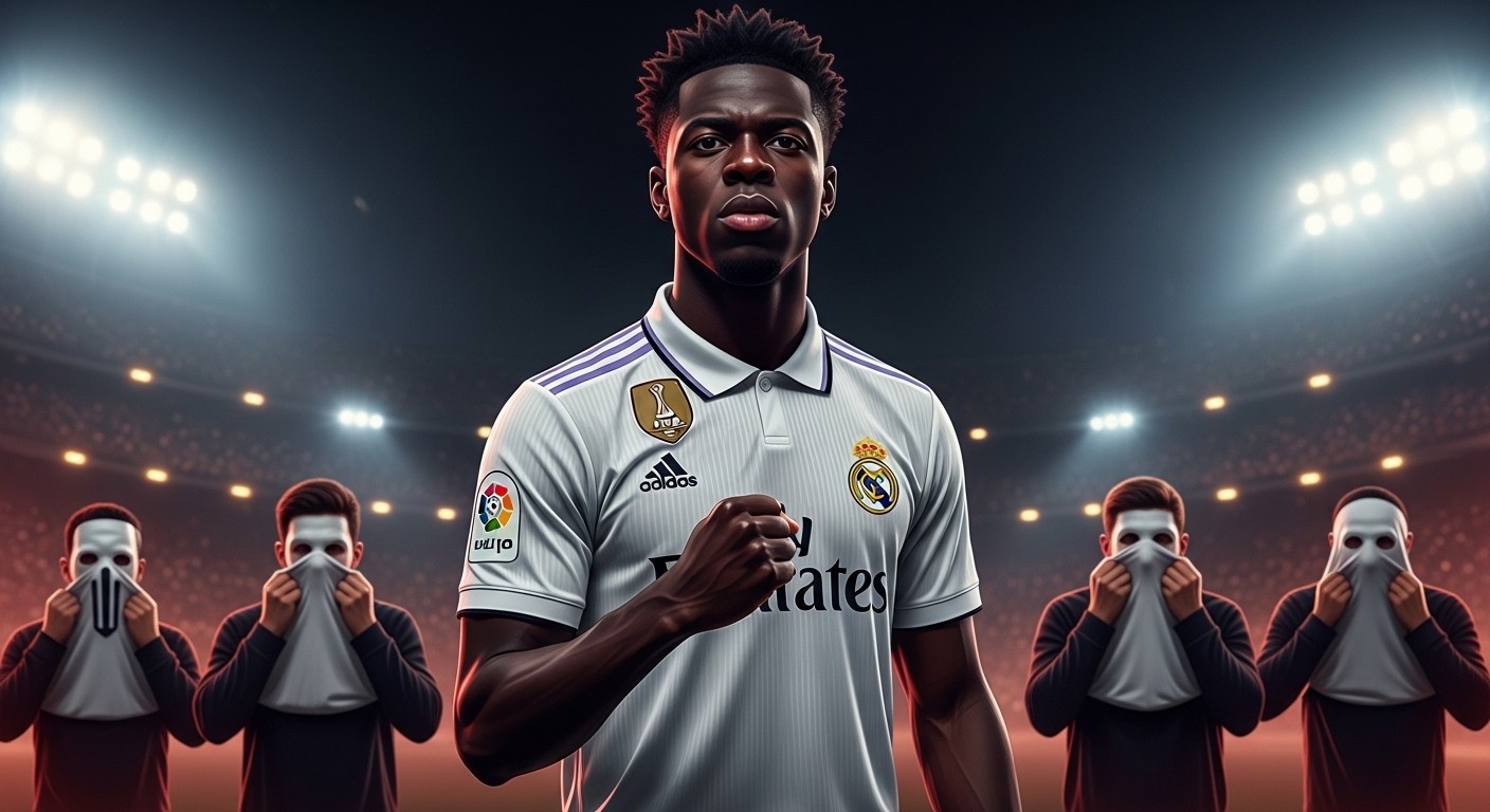 Découvrez comment Vinicius Jr a une nouvelle fois fait face à des insultes racistes lors d'un match de Ligue des champions, ses mots forts contre les lâches et les réactions qui secouent le football.