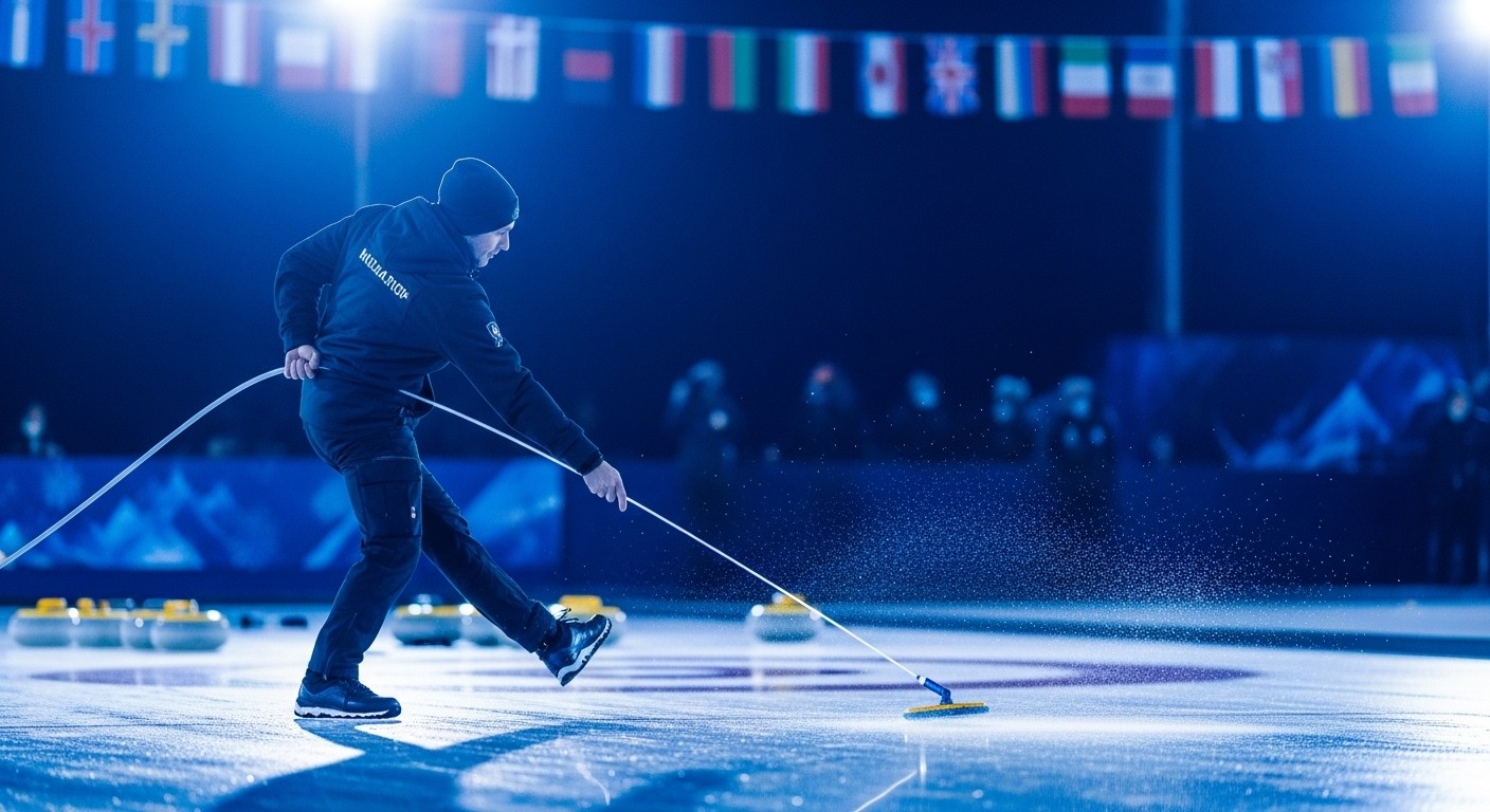 Découvrez comment des techniciens et bénévoles des JO d'hiver Milan-Cortina 2026, comme le maître de glace au curling, deviennent viraux grâce à leurs gestes insolites sur les réseaux sociaux.