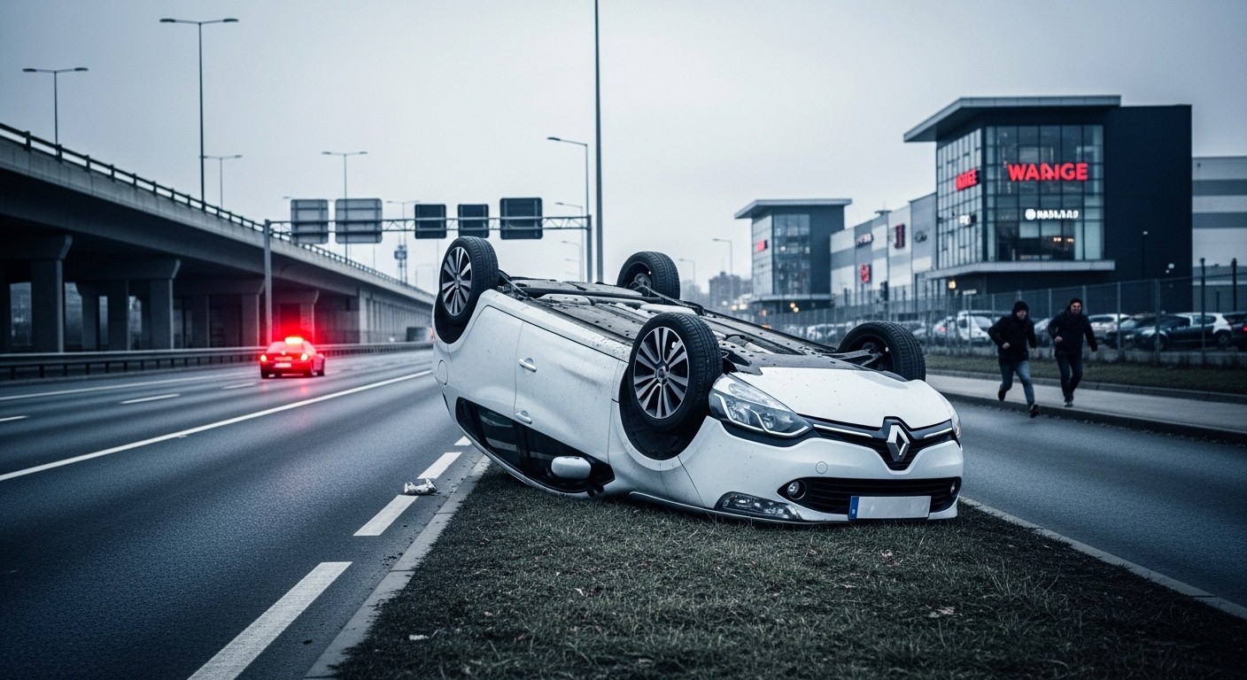 Deux jeunes de 21 ans interpellés après une course-poursuite folle dans les Yvelines : leur Clio finit sur le toit près de l'A13 avant une arrestation musclée dans un centre commercial. Un nouveau cas alarmant.
