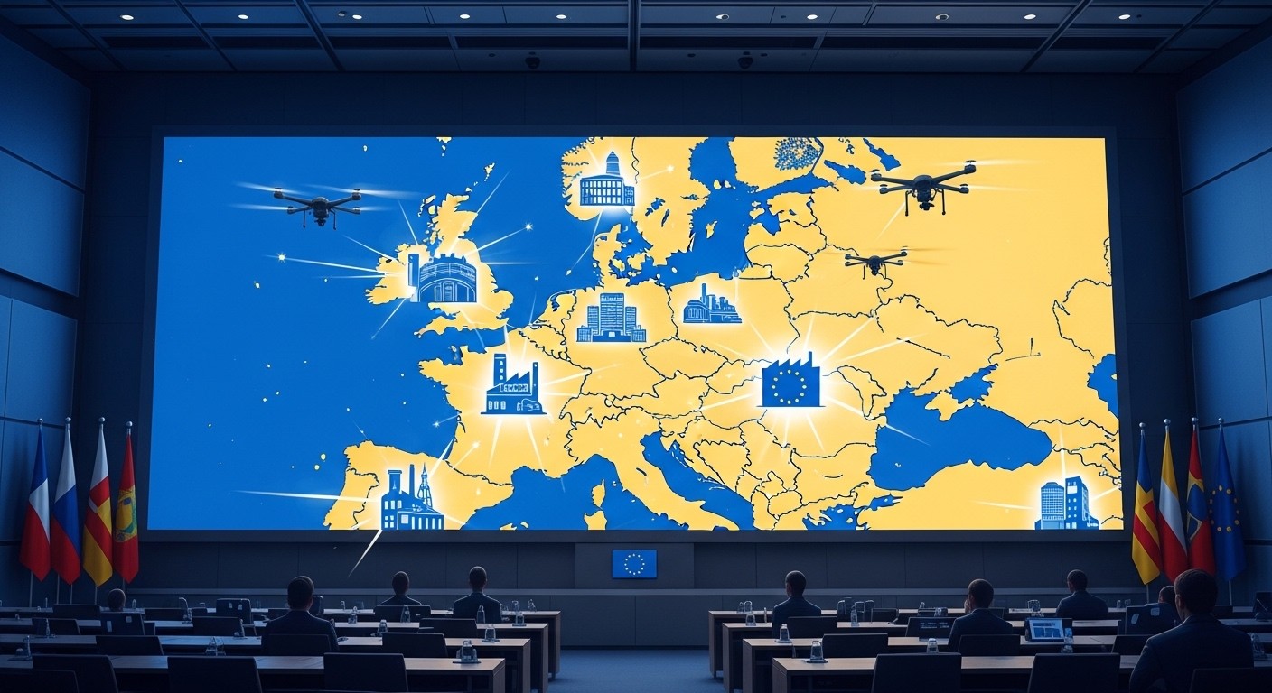 Volodymyr Zelensky annonce l'ouverture de 10 centres de production et export d'armes en Europe d'ici fin 2026, avec drones déjà en Allemagne et Royaume-Uni. Une stratégie audacieuse pour l'industrie de défense ukrainienne.