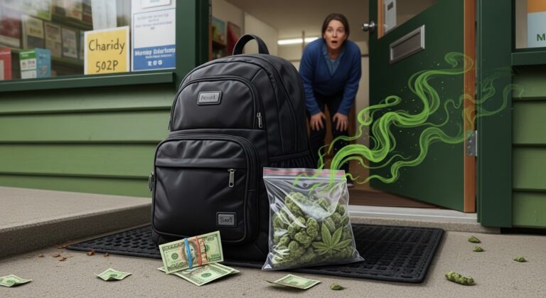 Ados Arrêtés Après Oubli Marijuana et Cash en Association Caritative