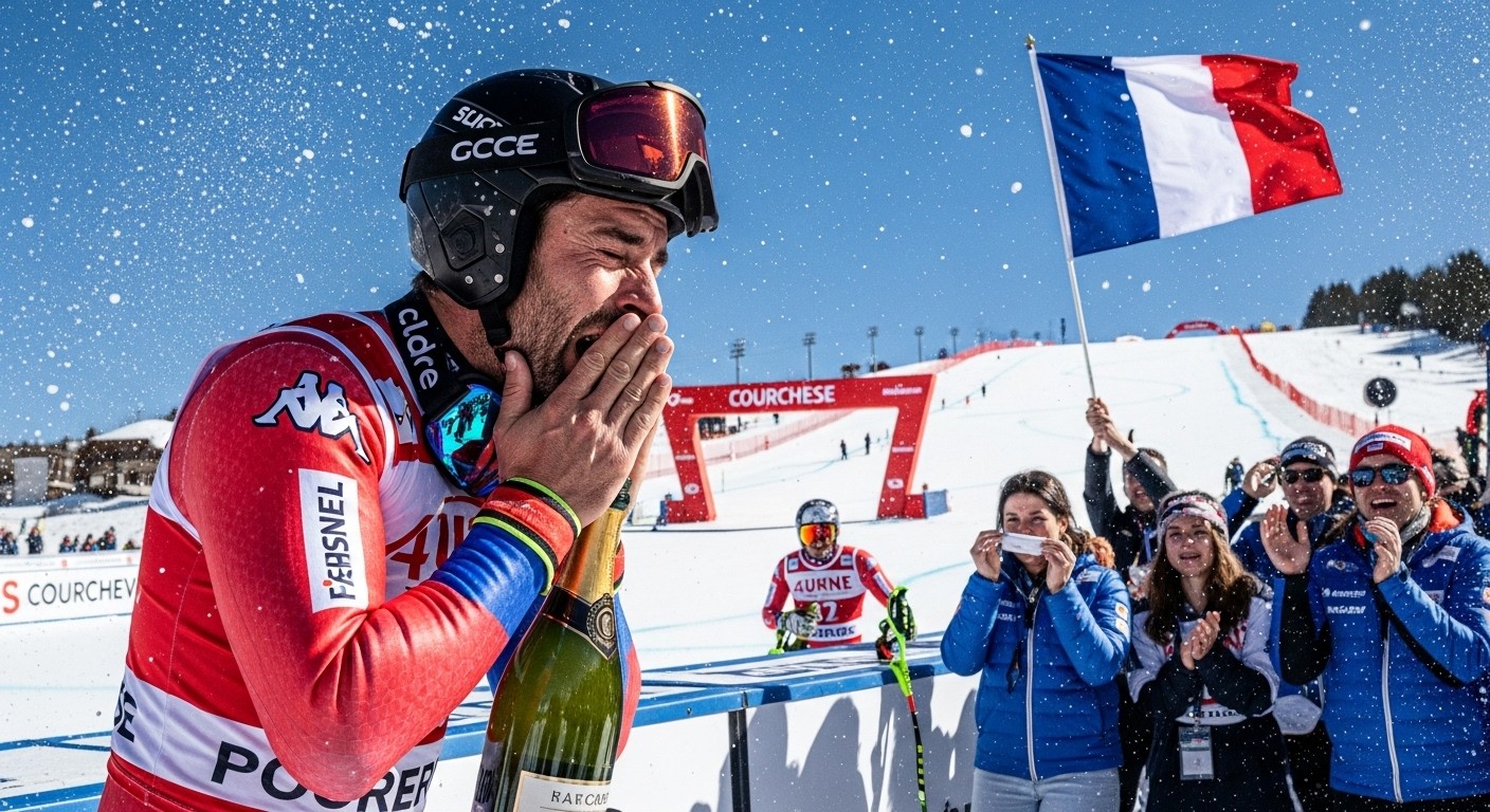 Découvrez les adieux émouvants d'Adrien Théaux après 22 ans en Coupe du monde de ski alpin. À 41 ans, le descendeur français conclut une carrière riche en victoires et en épreuves sur la piste de Courchevel.