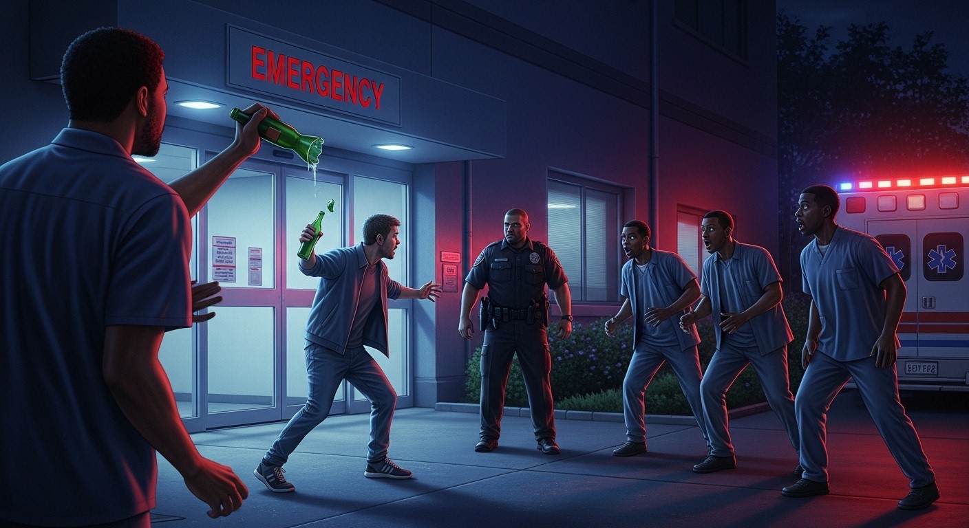 Un SDF a agressé trois hommes noirs avec insultes racistes et coup de bouteille aux urgences de Pontoise. Condamné à 30 mois ferme : détails et réflexions sur racisme et précarité.