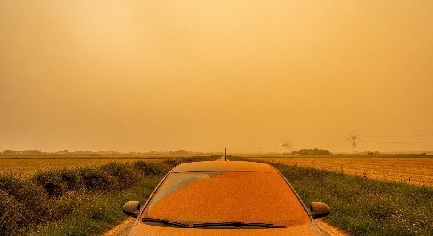 Découvrez pourquoi la Normandie affronte une alerte pollution majeure avec l'arrivée massive de sable du Sahara. Particules fines, risques santé et conseils pratiques pour protéger votre famille ce week-end.
