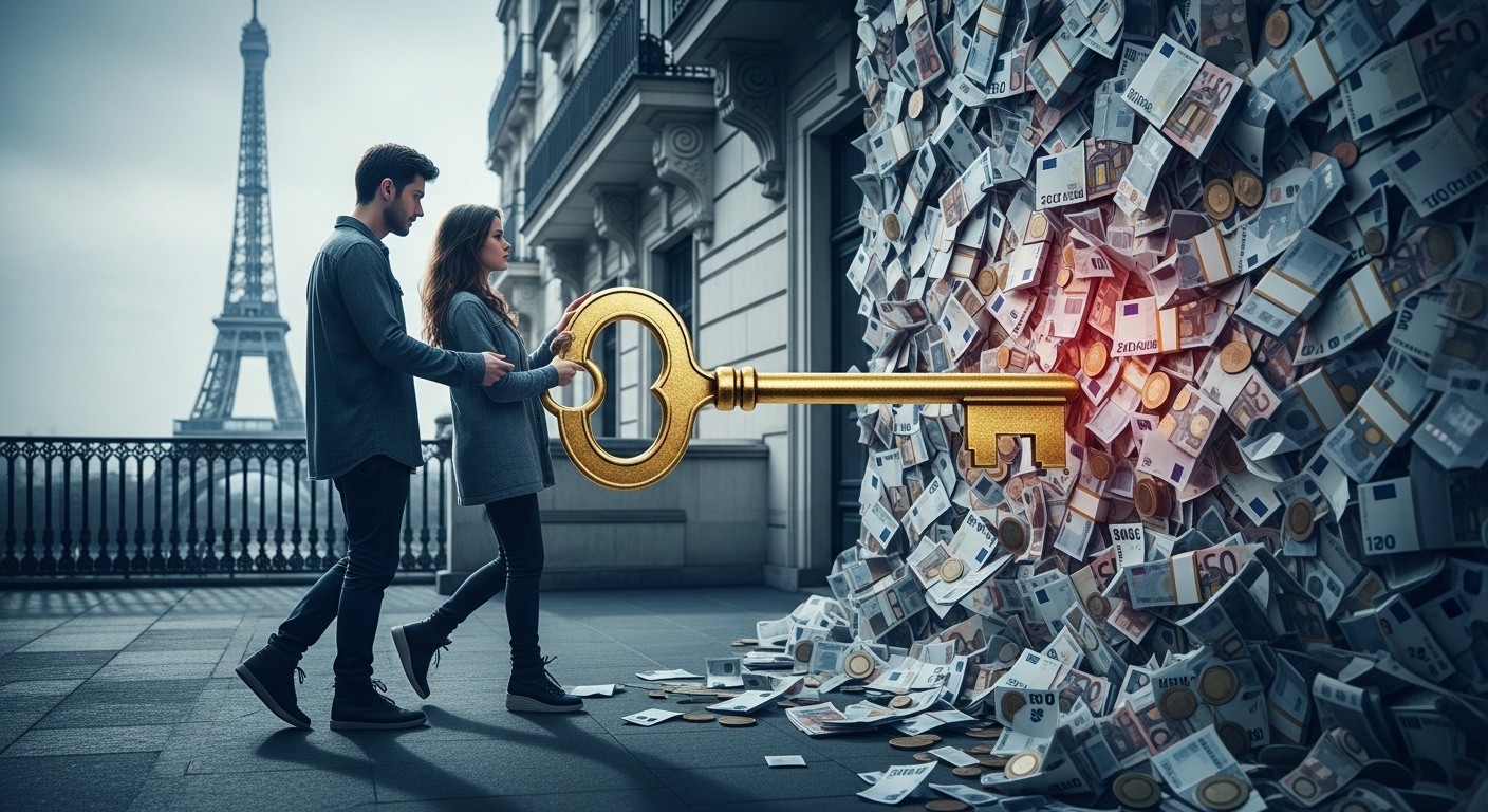 En Île-de-France, l'apport personnel explose : 132 000 € à Paris, 83 000 € en moyenne régionale. Découvrez pourquoi devenir propriétaire sans aide familiale est si difficile et les stratégies pour y arriver.