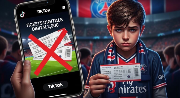 Arnaque Billets PSG sur TikTok : 2000 Victimes et 400000 Euros