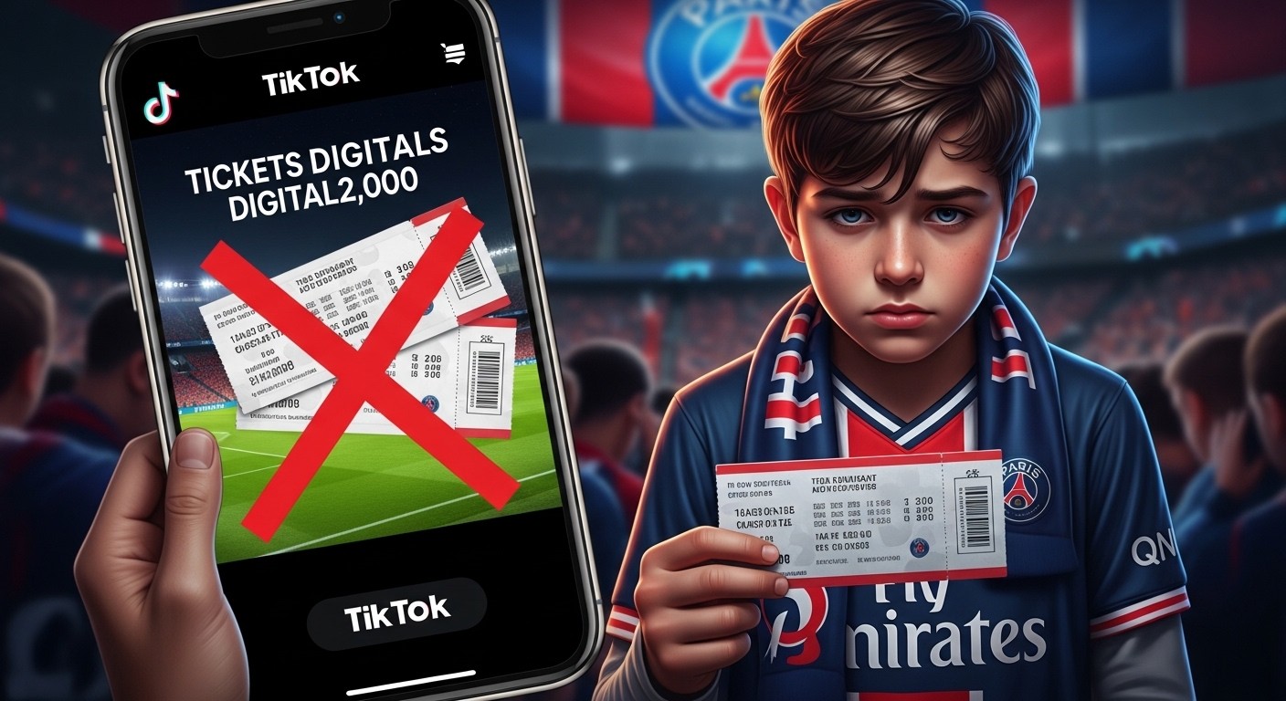 Découvrez comment deux frères ont escroqué 2000 fans du PSG avec de faux billets vendus sur TikTok. Préjudice énorme de 400000 euros, un écroué, l'autre en fuite. Les dessous d'une fraude qui frappe les supporters.