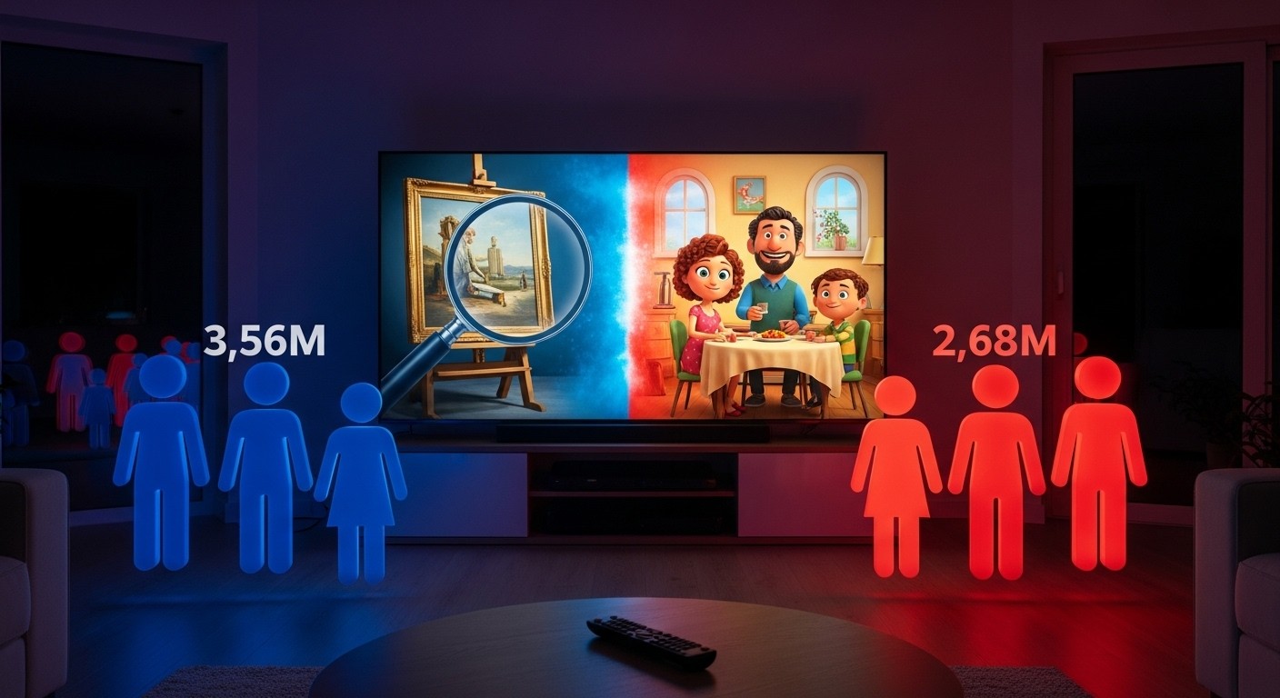 Découvrez pourquoi L’Art du Crime sur France 2 a écrasé Papa malgré lui sur TF1 lundi 2 mars 2026 avec 3,56 millions de téléspectateurs contre 2,68. Analyse complète des audiences et tendances.