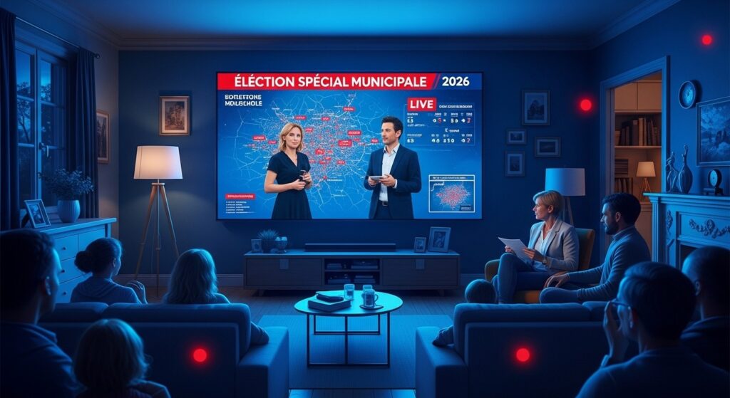 Audiences TV Municipales 2026 : TF1 Large Leader