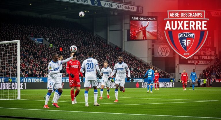 Auxerre Écrase Brest 3-0 à 10 : Message Fort pour le Maintien