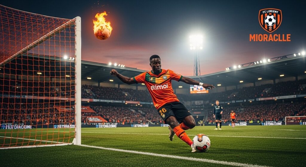 But Magique d&rsquo;Avom Ebong : Lorient Arrache le Nul à Lille