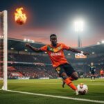 But Magique d&rsquo;Avom Ebong : Lorient Arrache le Nul à Lille