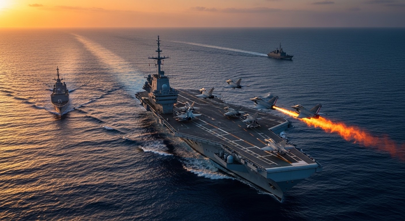 Découvrez le rôle stratégique du porte-avions Charles de Gaulle déployé en Méditerranée face à la guerre au Moyen-Orient : dissuasion, interception et protection des intérêts français.