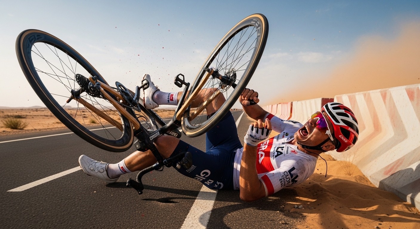 Découvrez le récit glaçant de Damien Touzé après sa terrible chute au Tour d'Oman : perforation intestinale, blessures graves et dangers croissants du cyclisme pro. Un témoignage poignant.