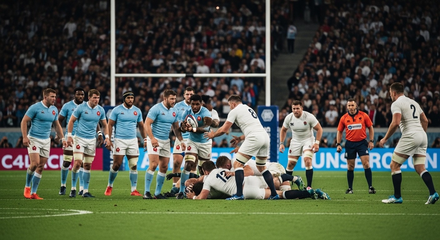 Découvrez pourquoi le maillot bleu ciel des Bleus face au blanc anglais a semé la confusion totale lors du Crunch 2026. Réactions, raisons et leçons à tirer !