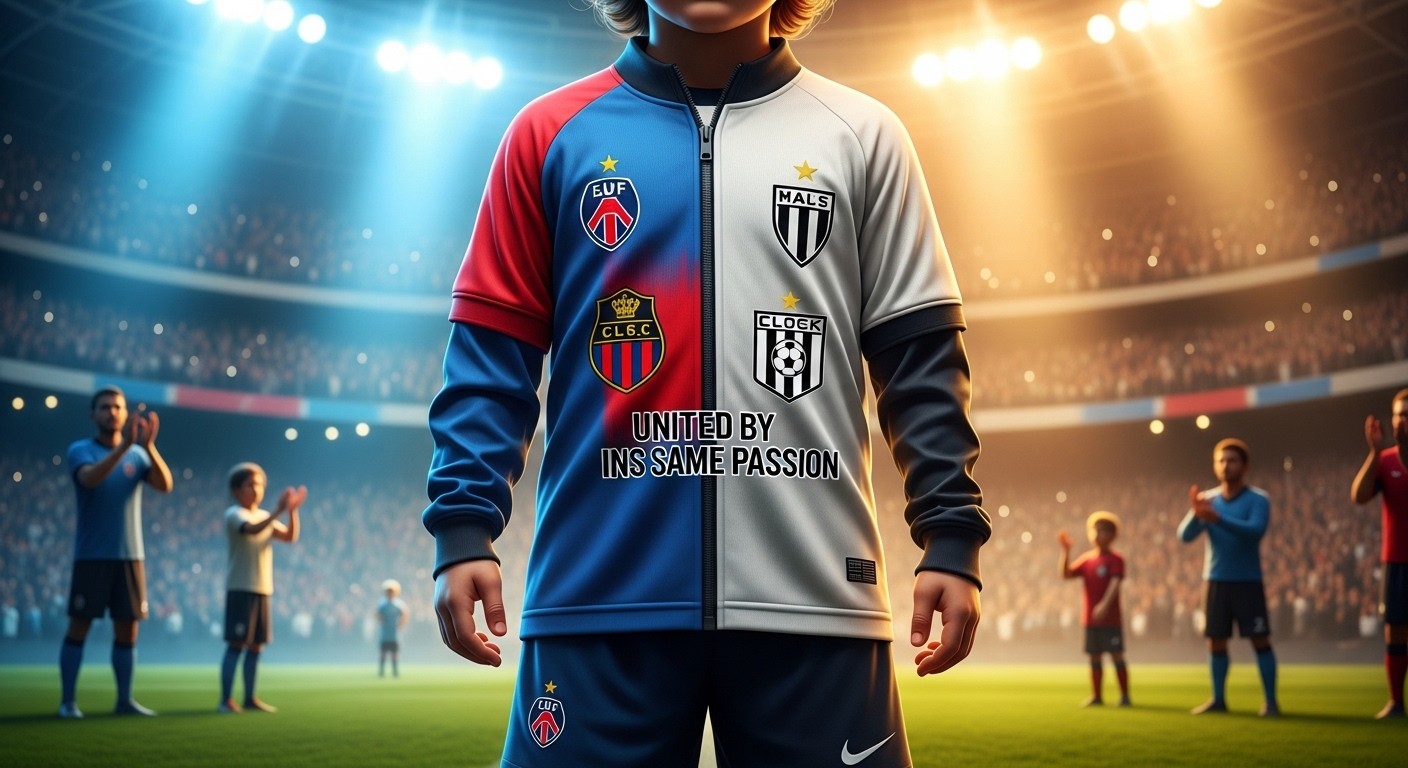 Découvrez le Maillot Partagé en Coupe de France : un symbole fort de passion commune et respect mutuel porté par les kids lors des quarts. Une initiative touchante qui unit les clubs !