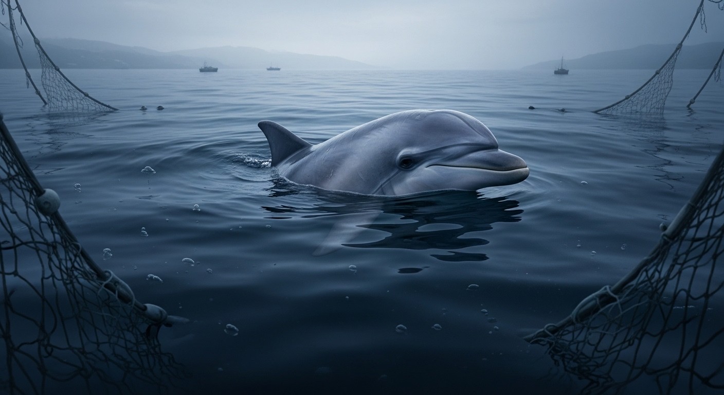 Les dauphins communs du golfe de Gascogne perdent 7 ans d'espérance de vie en 20 ans, passant de 24 à 17 ans. Captures accidentelles par la pêche menacent leur survie. Une alerte urgente pour agir maintenant.