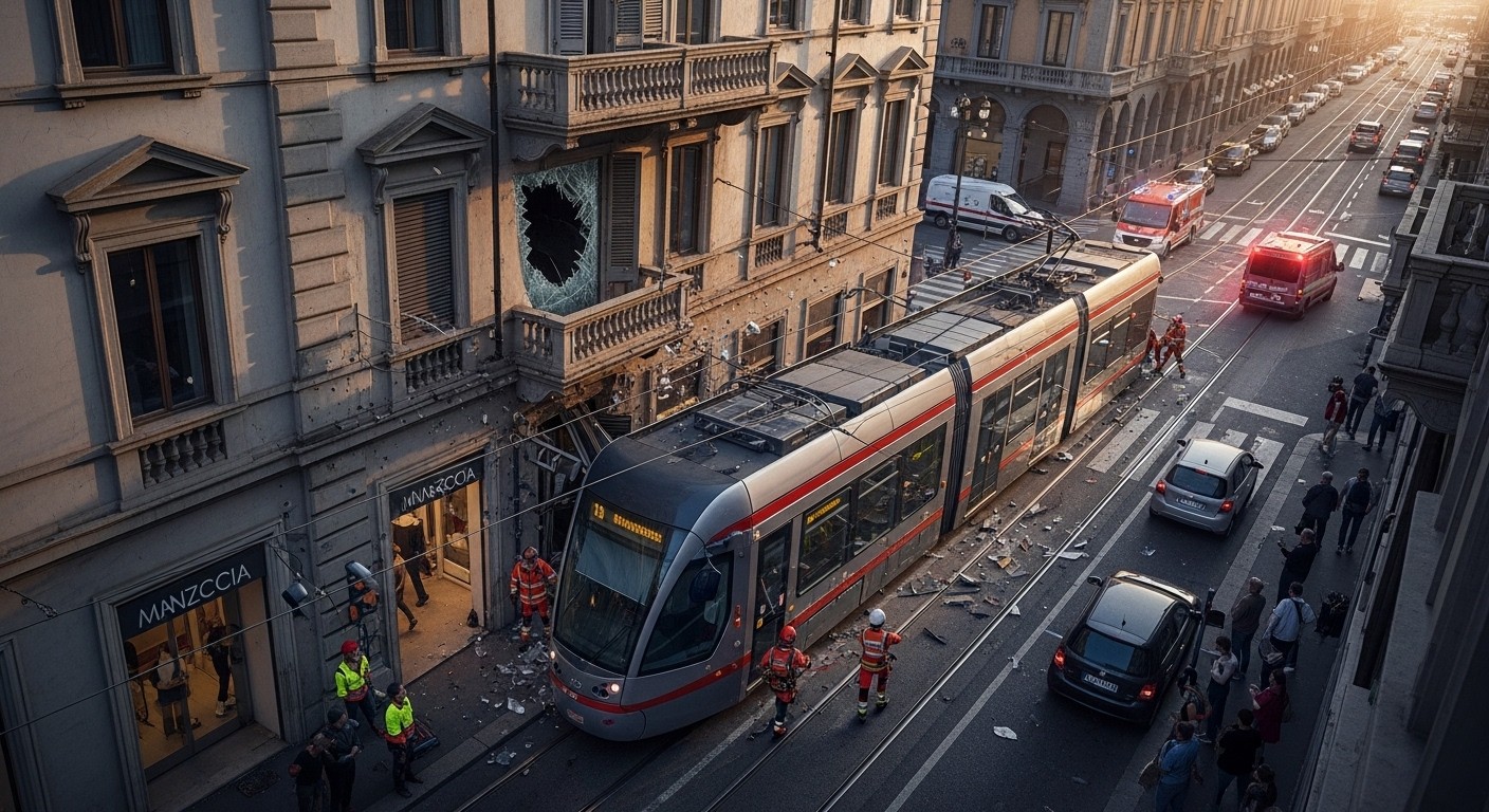 Tramway déraille à Milan, percute un immeuble : deux morts, dizaines de blessés. Récit du choc, témoignages poignants et premières hypothèses sur ce drame urbain inattendu.