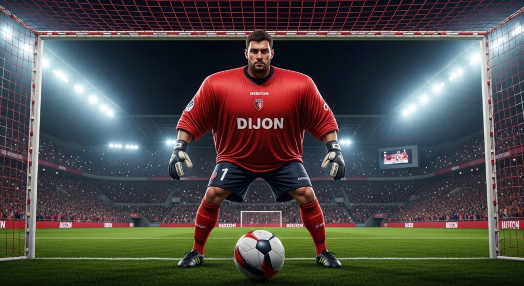 Dijon Triomphe avec un Défenseur dans les Buts
